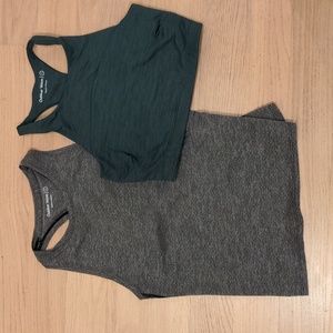 Outdoor Voices Sports bra and workout shirt